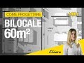 Come progettare un bilocale da 60 m²