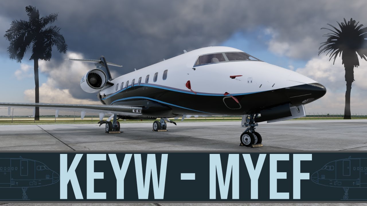 🔴 KEYW to MYEF | Mission Critical Caribbean Supply Run | Challenger 650 on VATSIM