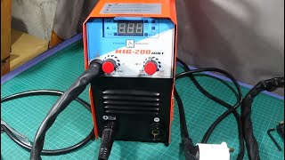 MIG 200 IGBT GASLESS INVERTER MIG WELDING MACHINE REVIEW & TEST