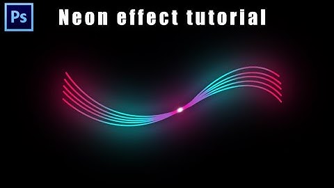 How to make neon lighting effect with  adobe photoshop cs6