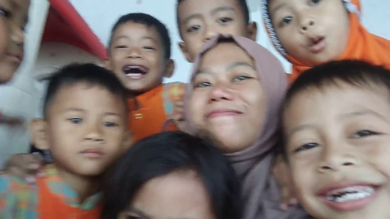 Hidung bunda Rina dipencet pencet anak anak KB TK TPA Islam Asta mitra  😭😭