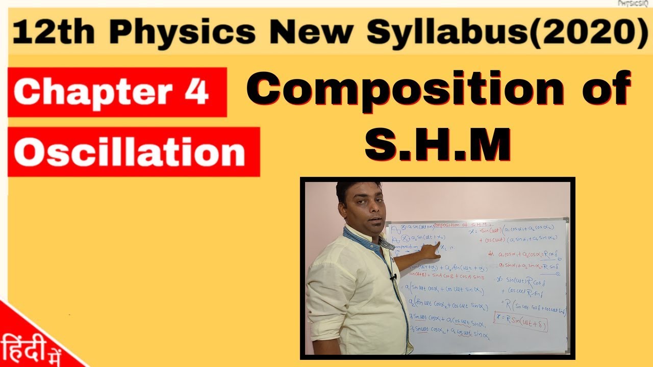 Composition of SHM in Hindi Chapter 4 Oscillations YouTube