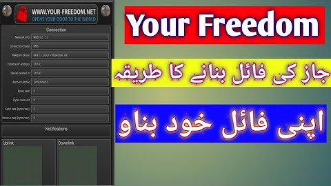 how to create your freedom vpn jazz config file | your freedom vpn settings | Technical  Abid Amin