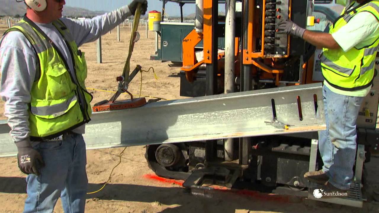 How to Install the SunEdison AP90 Single Axis Tracker and Silvantis Modules