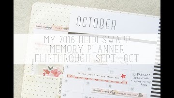 Heidi Swapp Memory Planner flip through: September - October 2016