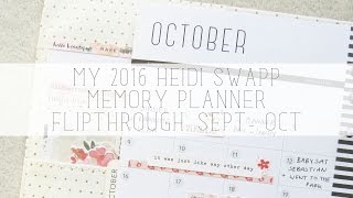 Heidi Swapp Memory Planner flip through: September - October 2016