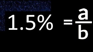 1 5 to fraction 1 5 percent to fraction convert percentage to fraction