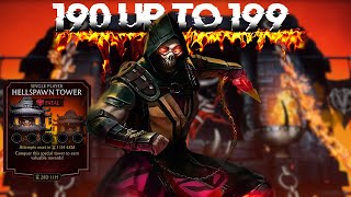 Weak Account Hellspawn Fatal Tower  190, 191, 192, 193, 194, 195, 196, 197, 198 & 199 | MK Mobile