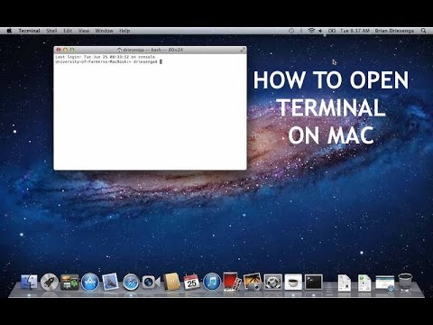 How to open Terminal on Mac