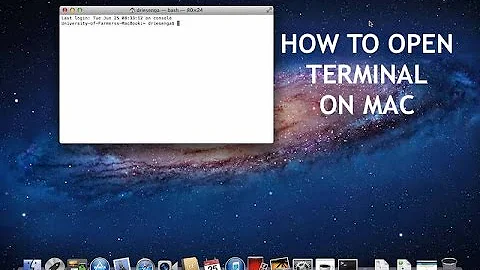 MAC OS - How to Open Terminal (Command Prompt) on Mac