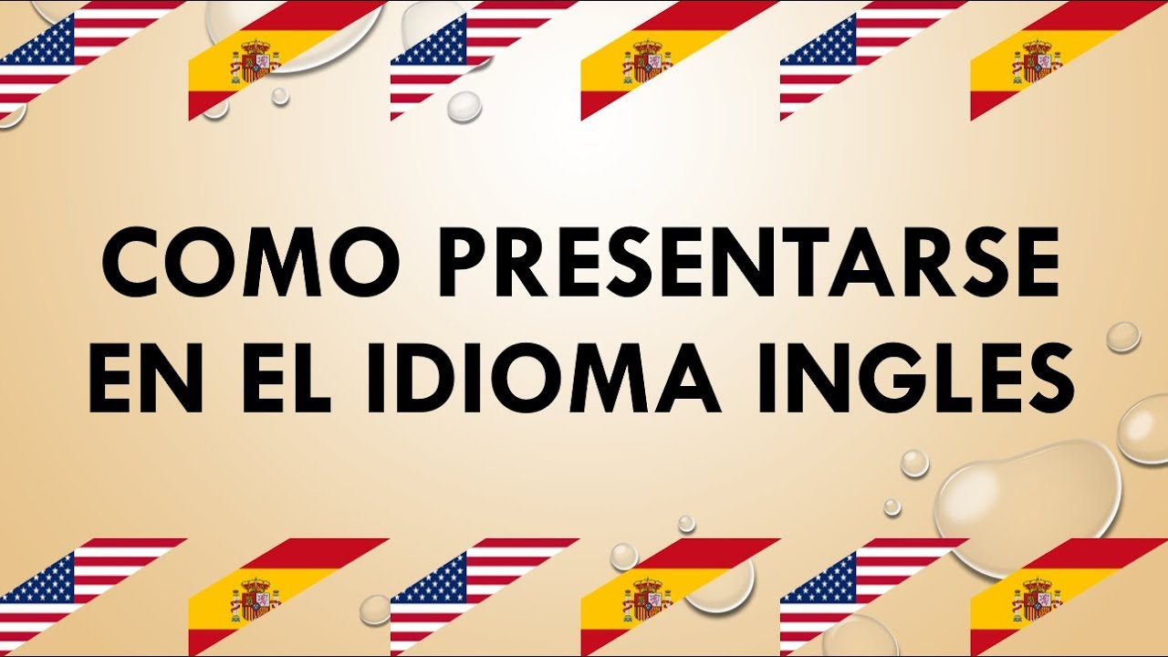 presentation personal en ingles