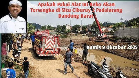 Apakah Dengan Pakai Crane Beko Yg Terperosok Bisa Diangkat Sore Ini di Situ Ciburuy Padalarang #kdm