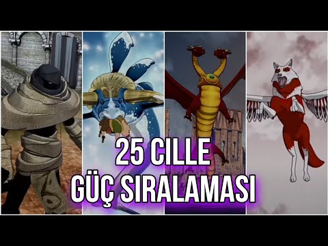 CİLLE EVRENİ GÜÇ SIRALAMASI •25 CİLLE• #cille #cille2069 #keşfet