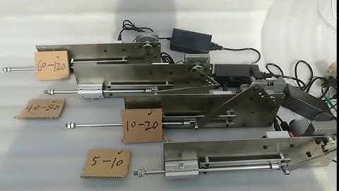 Speed comparison of various reciprocating motors Telescopic motor Putter motor linear actuator