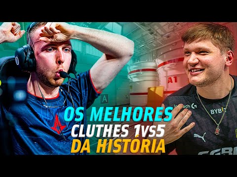 Os 30 melhores CLUTCHES 1v5 na historia do CS:GO - Melhores momentos no CS:GO (s1mple, xyp9x, fnx..)