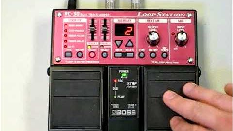 BOSS RC-30 Selecting Simple Pedal Mode