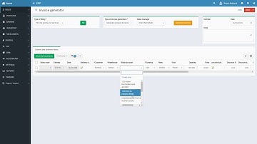 ERP Invoice generator