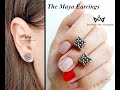 The Maya Earrings ⛋ How To Make Tiny Square/ Diamond Shaped Stud Earrings With Seed Beads ⛋