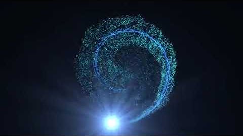 "Blue Particle Vortex Loop_001" Motion Background HD [No Copyright]
