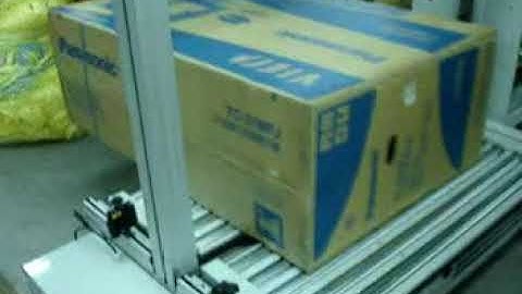 Fully Automatic strapping Machine with powerised roller Table motor