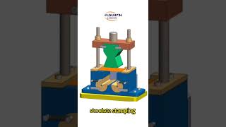 3D animation to simulate stamping die work-flourish legend