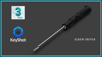 #screw driver modelling  KeyShot Rendering