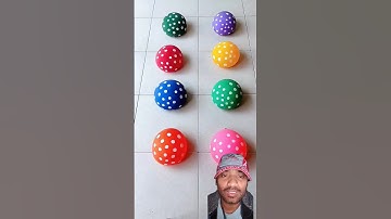 Amazing 8 Dot Water Color Balloons Pop Reverse Video Asmr Satisfying #shorts #satisfying
