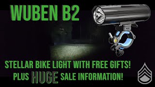 Wuben B2 - A Stellar Bike Light That Comes With Free Gifts! Plus - Huge Anniversary Sale Info!