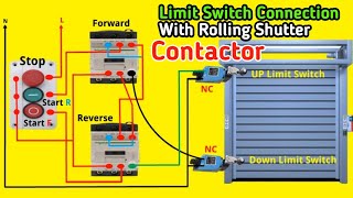 Rolling Shutter Motor Reverse Forward Control with Limit Switch | Limit Switch Setting of Shutter