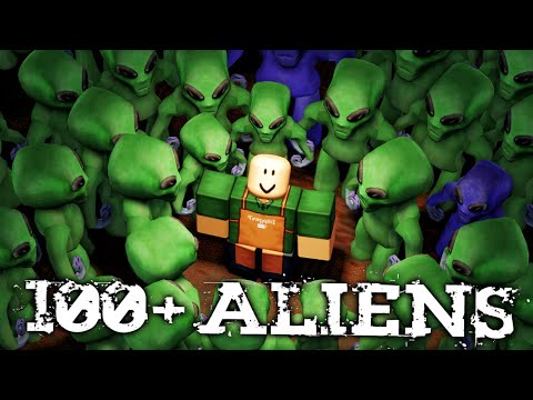 I Had 100+ Aliens Invade Roblox Cafes - YouTube