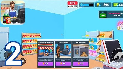 My Supermarket Simulator | Gameplay Walkthrough Part 2 - Level 11: Store, Cashier & Storage License