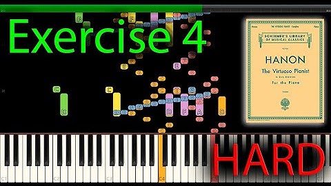 Hanon piano exercise 4 | IMPOSSIBLE piano tutorial