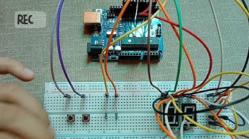 Count-up and count-down using 7-segment display in Arduino Uno