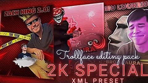 My Troll face Editing pack 💀 | Shakes, CC, Aura, Text, Fonts, Transitions | Alight motion | Preset |