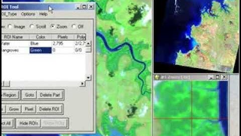 Supervised classification creating ROI training sites