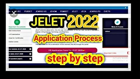 WBJEE JELET 2022 Application Form Fill Up Process Full Step By Step ||JELET 2022 Apply Now