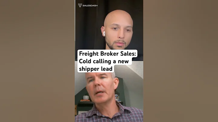 Freight broker sales: cold calling a brand new shipper lead #freightagent #freightbroker