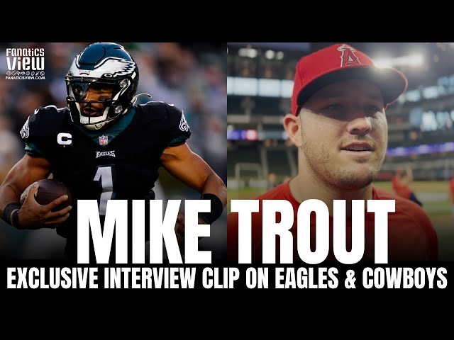 Mike Trout Reacts to Philadelphia Eagles Early Success, Meeting Micah  Parsons & Predicts NFC East 