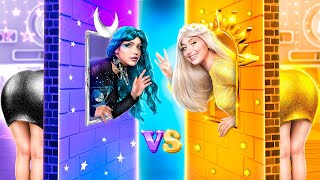 Домики Одного Цвета Челлендж! Девушка День Vs Девушка Ночь!