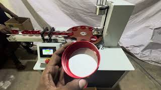 Semi-Automatic Inline Cap Lining Machine | Wad Inserting Machine | Cap Liner Insertion