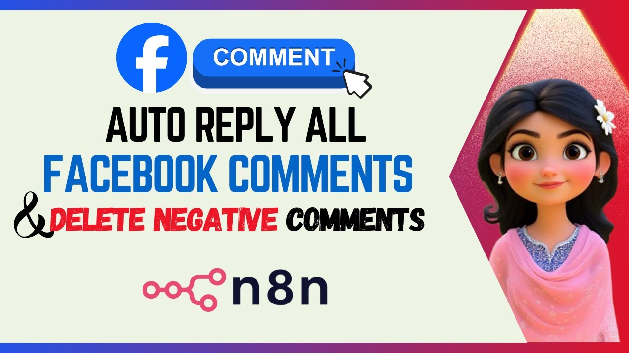 n8n Complete AI Agent: Auto Reply Facebook Comments + Delete Negative Comments | Bangla Step-by-Step