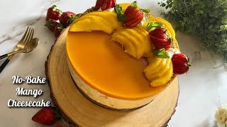 No-Bake Mango Cheesecake Recipe #shorts