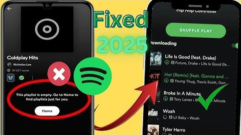 Spotify mod apk Not Working | Spotify Playlist Empty Problem