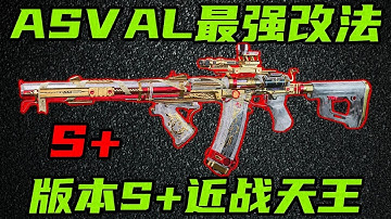 三角洲行动 满改只要40万的版本S+中近战天王！巨浪ASVAL的最强改法合集！【S+】