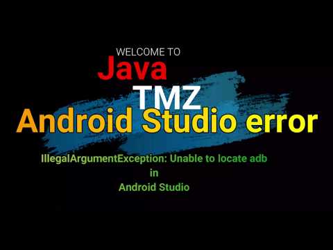 IllegalArgumentException: Unable to locate adb in Android Studio