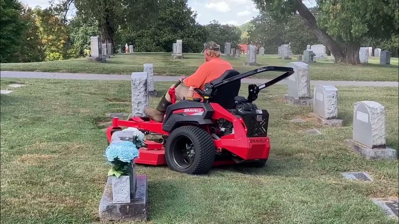 Cemetery Shop gets a new mower. - YouTube