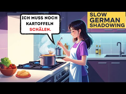 Learn German Verbs for Daily Life - Part 3 | Slow German + German Speaking Practice | Shadowing