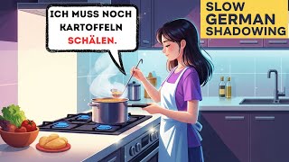 Learn German Verbs for Daily Life - Part 3 | Slow German + German Speaking Practice | Shadowing