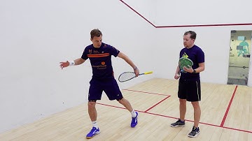 Squash tips: Volleying with Nick Matthew - Size of swing