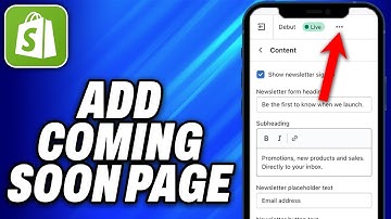 How to Add Shopify Coming Soon Page (2025) - Easy Fix